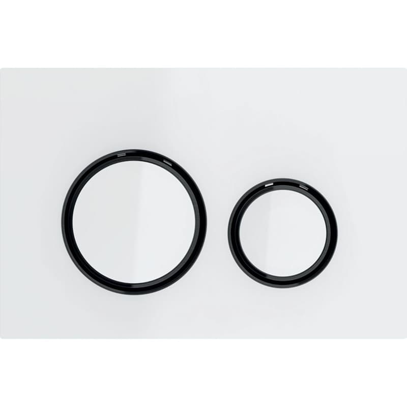 Πλακέτα χειρισμού Dual flush Geberit
Sigma 50 Round 115.651.SI.1 White Γυαλιστερό (γυαλί) 24,6x16,4cm