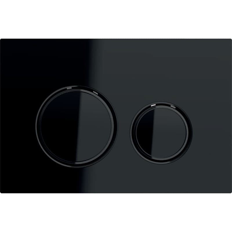 Πλακέτα χειρισμού Dual flush Geberit
Sigma 50 Round 115.651.SJ.1 Black Γυαλιστερό (γυαλί) 24,6x16,4cm