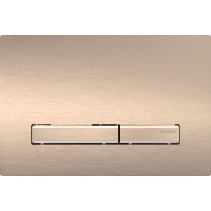 Πλακέτα χειρισμού Dual flush Geberit
Sigma 50 Square 115.670.QB.2 Red Gold Brushed Βουρτσισμένο 24,6x16,4cm