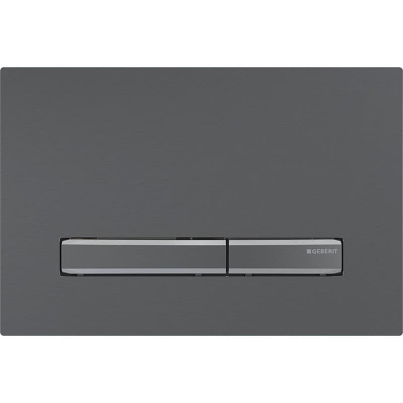 Πλακέτα χειρισμού Dual flush Geberit
Sigma 50 Square 115.671.QD.2 Black Chrome Brushed Βουρτσισμένο 24,6x16,4cm