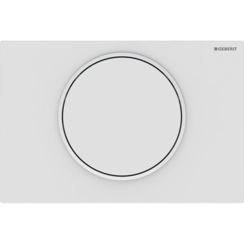 Πλακέτα χειρισμού Stop-and-go flush
Geberit Sigma 10 Round 115.758.01.5 White Matt Ματ 24,6x16,4cm