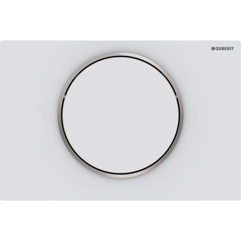 Πλακέτα χειρισμού Stop-and-go flush
Geberit Sigma 10 Round 115.758.JT.5 White matt/bright Chrome Ματ / Γυαλιστερό
24,6x16,4cm