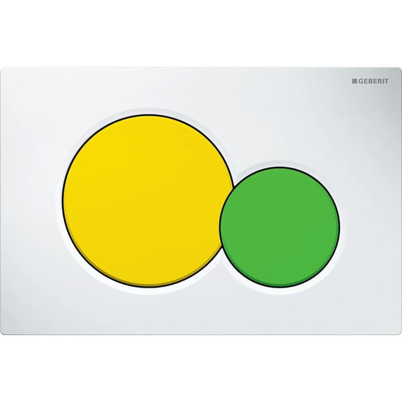 Πλακέτα χειρισμού Dual flush Geberit
Sigma 01 Round 115.770.LA.5 White / Yellow / Green Γυαλιστερό 24,6x16,4cm