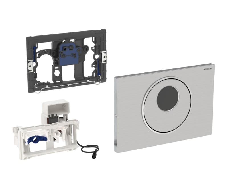 Πλακέτα χειρισμού Touchless, electronic
Geberit Sigma 10 IR 115.856.SN.6 Βουρτσισμένο 24,6x16,4cm - 2