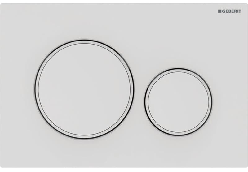 Πλακέτα χειρισμού Dual flush Geberit
Sigma 20 Round 115.882.01.1 White matt/white Ματ / Γυαλιστερό 24,6x16,4cm