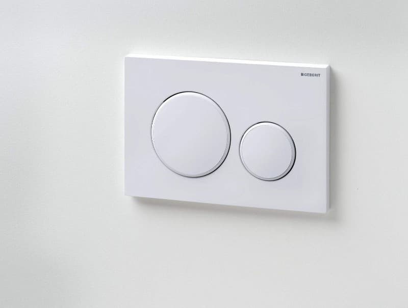 Πλακέτα χειρισμού Dual flush Geberit
Sigma 20 Round 115.882.11.1 white/white Gloss Γυαλιστερό 24,6x16,4cm - 3
