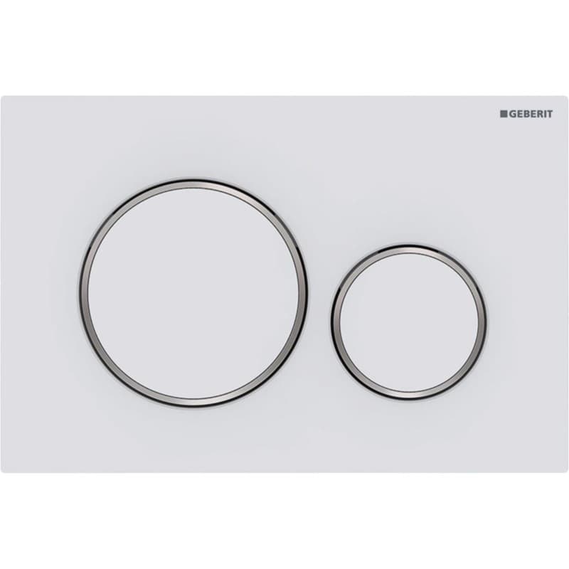 Πλακέτα χειρισμού Dual flush Geberit
Sigma 20 Round 115.882.JT.1 White matt/bright Chrome Ματ / Γυαλιστερό
24,6x16,4cm