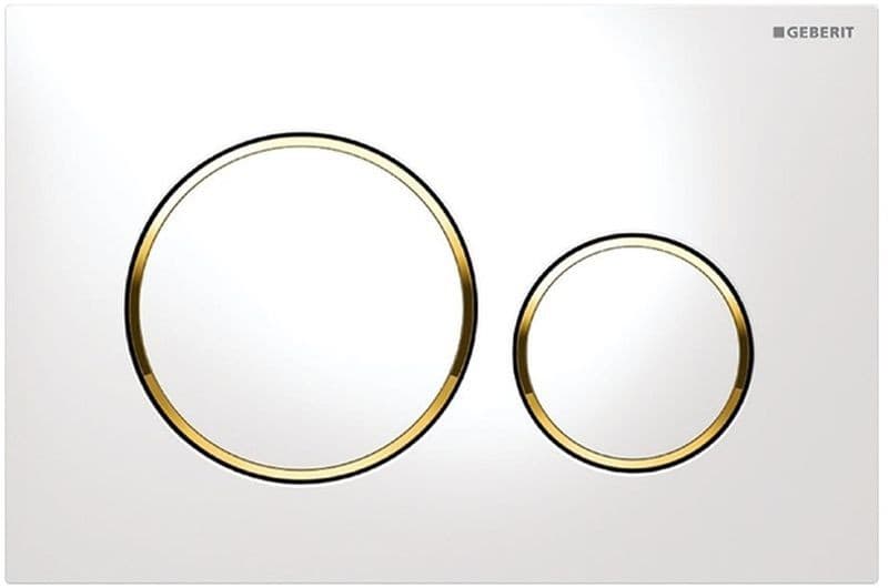 Πλακέτα χειρισμού Dual flush Geberit
Sigma 20 Round 115.882.KK.1 white/gold-plated Γυαλιστερό / Γυαλιστερό
24,6x16,4cm
