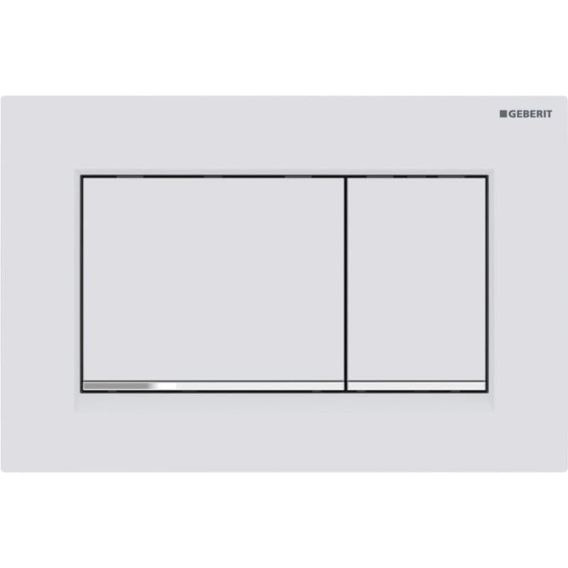 Πλακέτα χειρισμού Dual flush Geberit
Sigma 20 Square 115.883.JT.1 White matt/bright Chrome Ματ / Γυαλιστερό
24,6x16,4cm