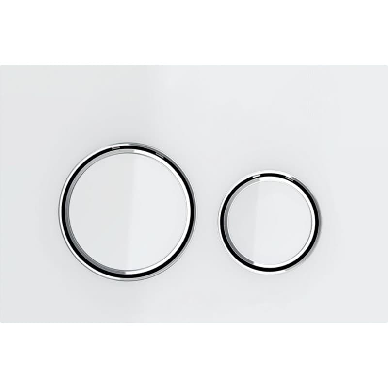 Πλακέτα χειρισμού Dual flush Geberit
Sigma 50 Round 115.884.SI.1 White Γυαλιστερό 24,6x16,4cm