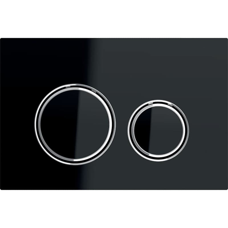 Πλακέτα χειρισμού Dual flush Geberit
Sigma 50 Round 115.884.SJ.1 Black Γυαλιστερό (γυαλί) 24,6x16,4cm