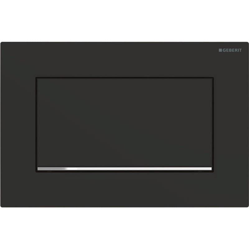 Πλακέτα χειρισμού Stop-and-go flush
Geberit Sigma 10 Square 115.893.14.1 Black matt/bright Chrome Ματ 24,6x16,4cm
