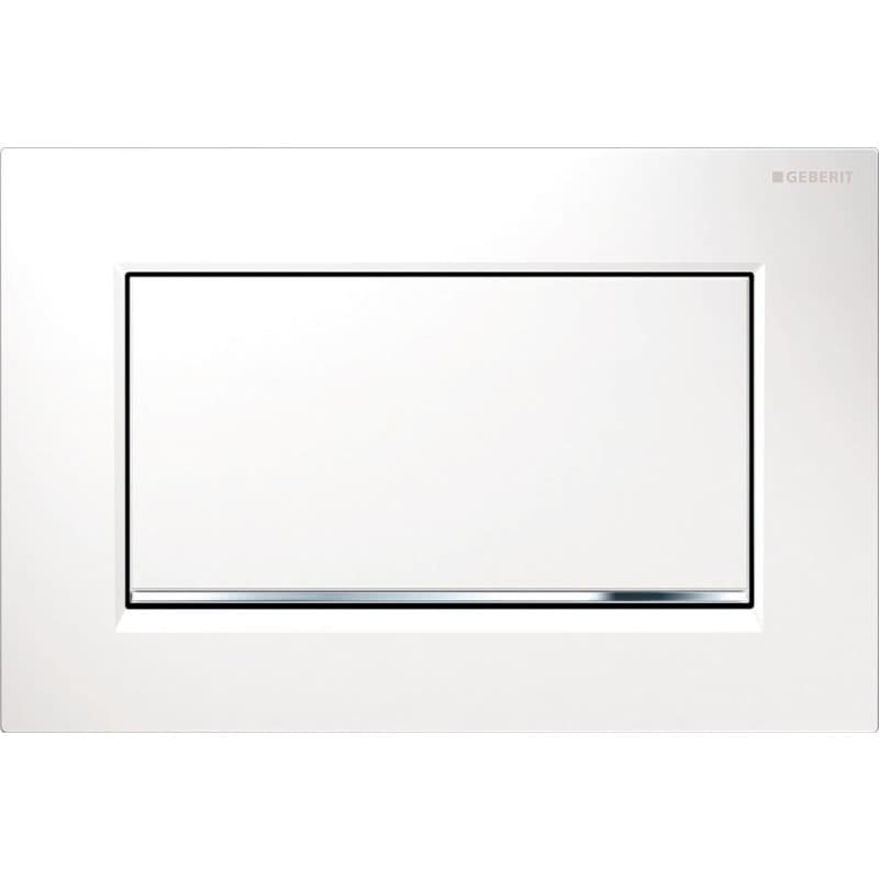 Πλακέτα χειρισμού Stop-and-go flush
Geberit Sigma 10 Square 115.893.KJ.1 white/bright Chrome Γυαλιστερό /
Γυαλιστερό 24,6x16,4cm