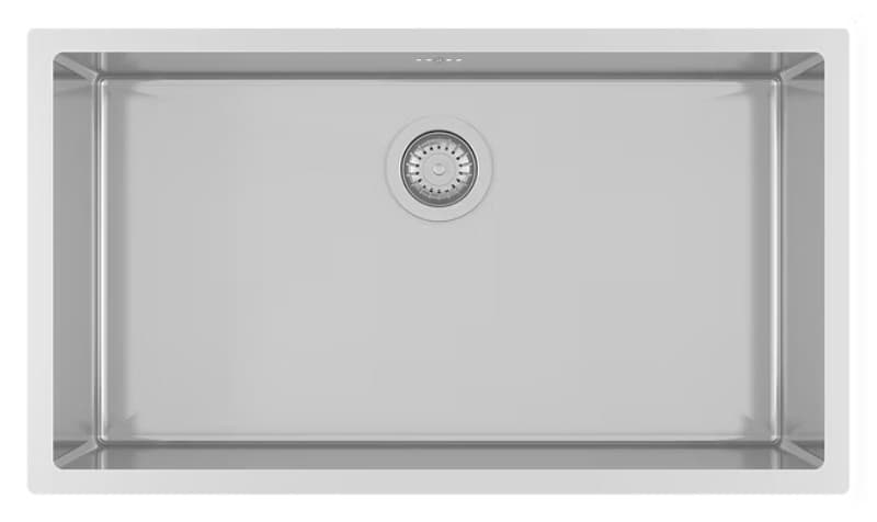 Νεροχύτης κουζίνας ανοξείδωτος Helika Enna ENN100B 79×45 Inox Σατινέ (υποκαθήμενος)