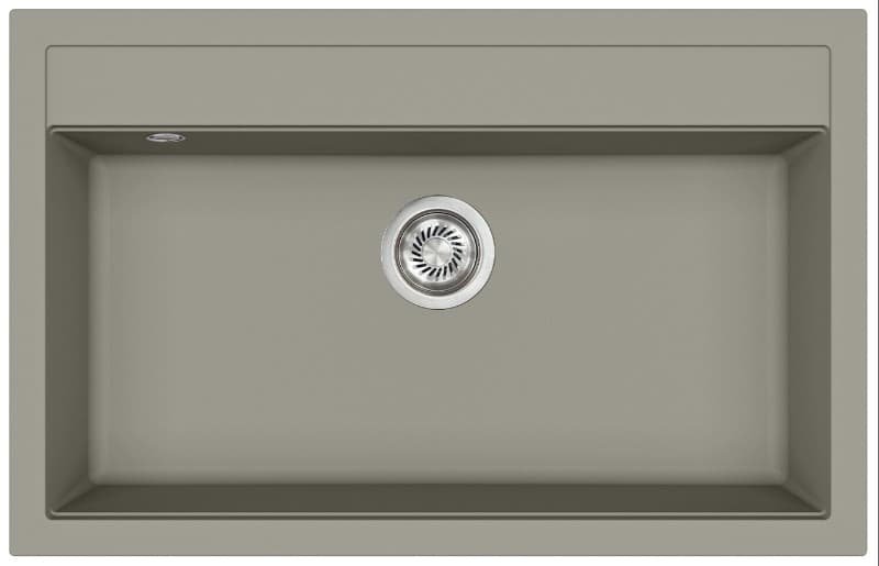 Νεροχύτης κουζίνας γρανιτένιος Helika Quadro SQQ103W-220 Argent 79×51 (ένθετος)