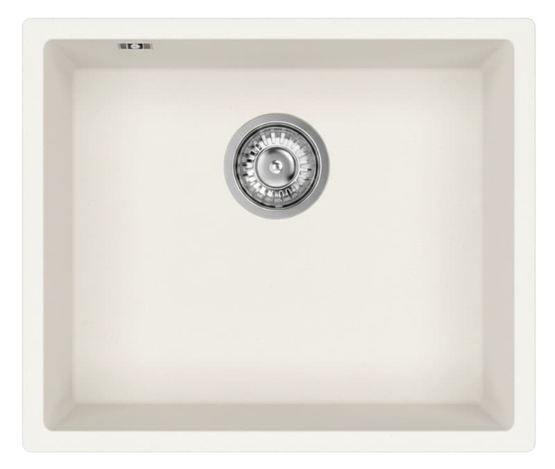 Νεροχύτης κουζίνας γρανιτένιος Helika Vera SQV102W-710 Alba 52×43,3 (υποκαθήμενος)