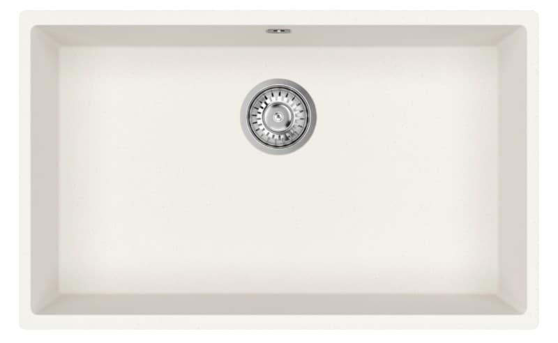 Νεροχύτης κουζίνας γρανιτένιος Helika Vera SQV103W-710 Alba 72×43,3 (υποκαθήμενος)