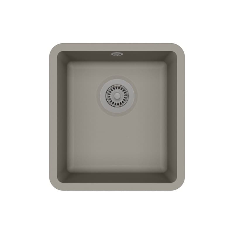Νεροχύτης κουζίνας γρανιτένιος Helika Arca SQA101AQP-220 Argent 42×46 (υποκαθήμενος)