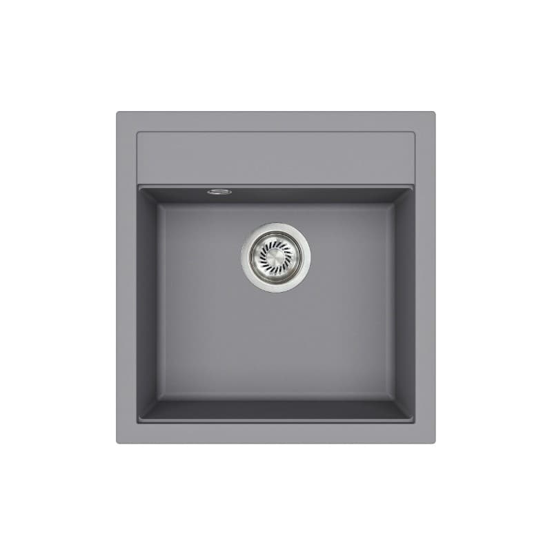 Νεροχύτης κουζίνας γρανιτένιος Helika Tesa SQT100W-202 Alumetallic 49×51 (ένθετος)