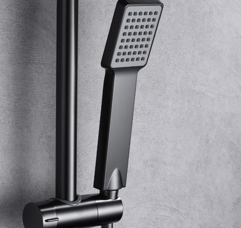 Κολώνα Ντους με Μπαταρία Imex Art BDAR025/BGM Black Gun Metal PVD (93,5-130cm) - 2