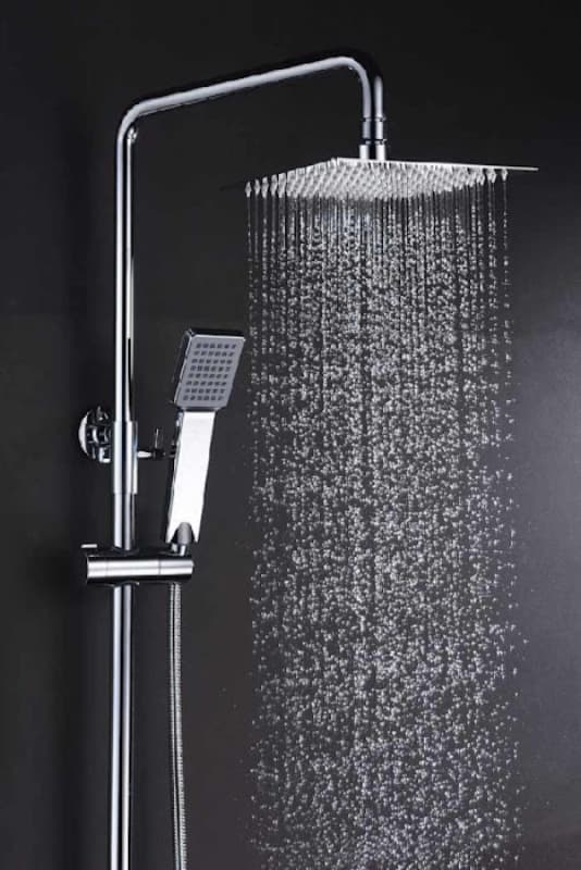 Κολώνα Ντους με Μπαταρία Imex Art BDAR025 Χρώμιο (93,5-130cm) - 2