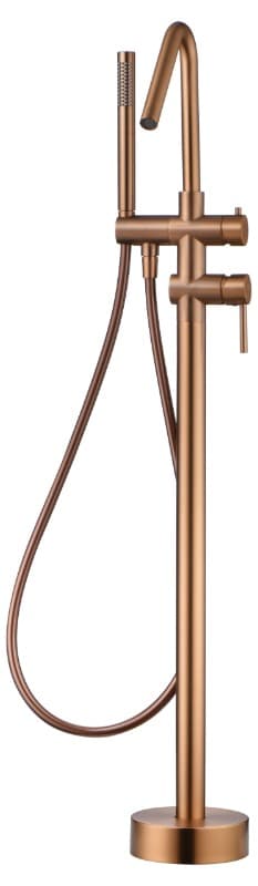 Μπαταρία Λουτρού Επιδαπέδια Imex Corcega BBECO1/ORC Ματ Rose Gold / Χαλκός PVD
