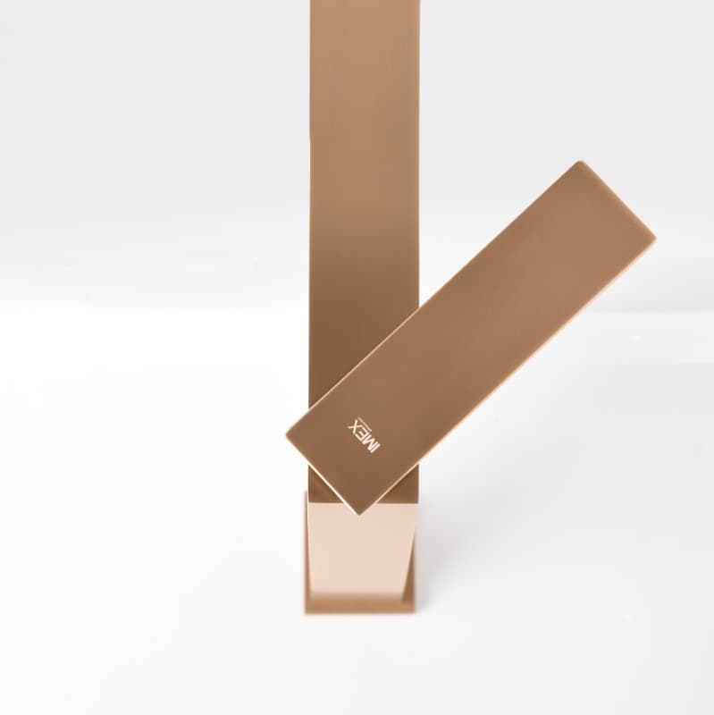 Μπαταρία Νιπτήρος Ψηλή Imex Pisa BDP048-3ORC Ματ Rose Gold / Χαλκός PVD - 3