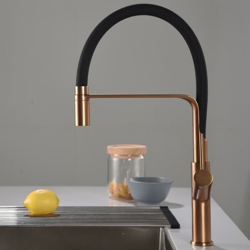 Μπαταρία κουζίνας Imex Sena GCE022/ORC Ματ Rose Gold / Χαλκός PVD Υ50cm - 3