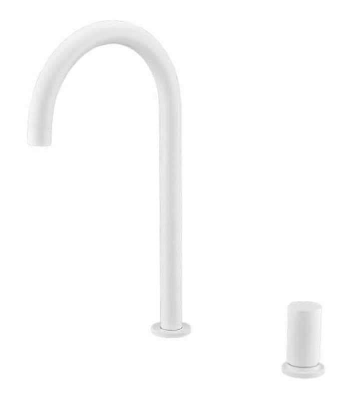 Μπαταρία κουζίνας Imex Manacor GCM001/BL Ματ Λευκό Υ35,5cm (2 οπών)