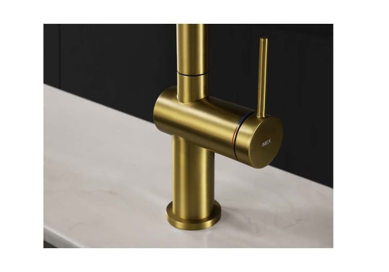 Μπαταρία κουζίνας Imex Lazio GOS006/OC Ματ Χρυσό PVD Υ47,2cm - 5