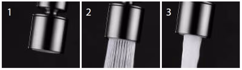 Περιστρεφόμενη προέκταση PVC βρύσης 2 ροών Imex RR0031/NQ Ματ Νίκελ
