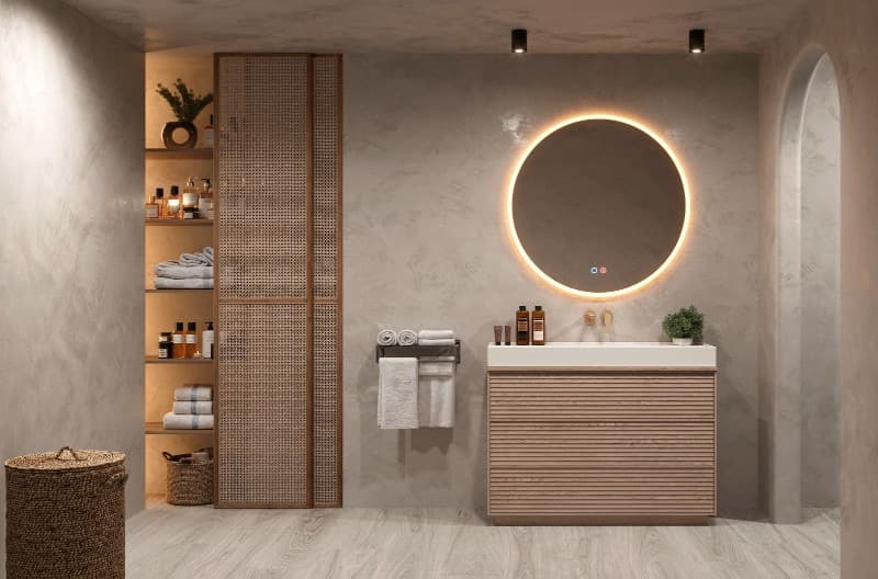 Καθρέπτης μπάνιου με Led Imex Atenas ATEN028/60 Φ60cm - 2