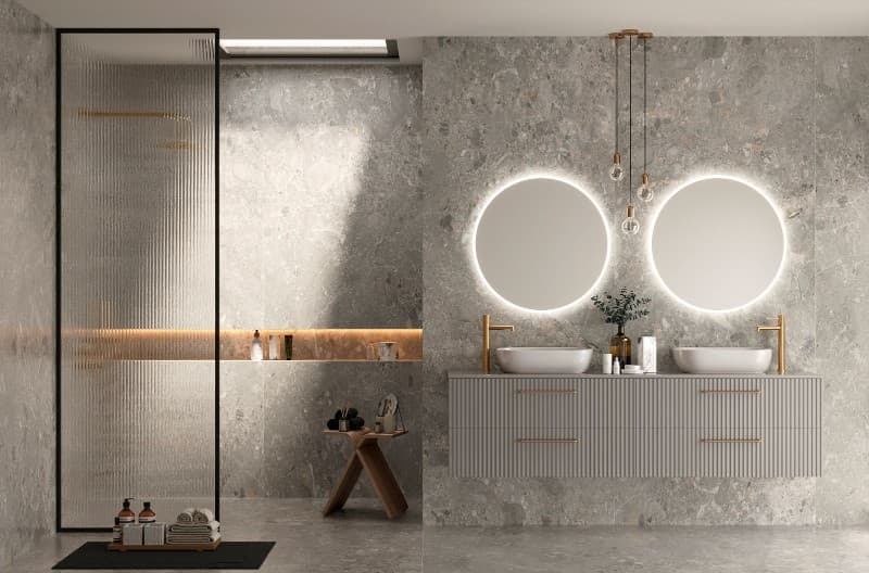 Καθρέπτης μπάνιου με Led Imex Belgica BELG003/100 Φ100cm - 2