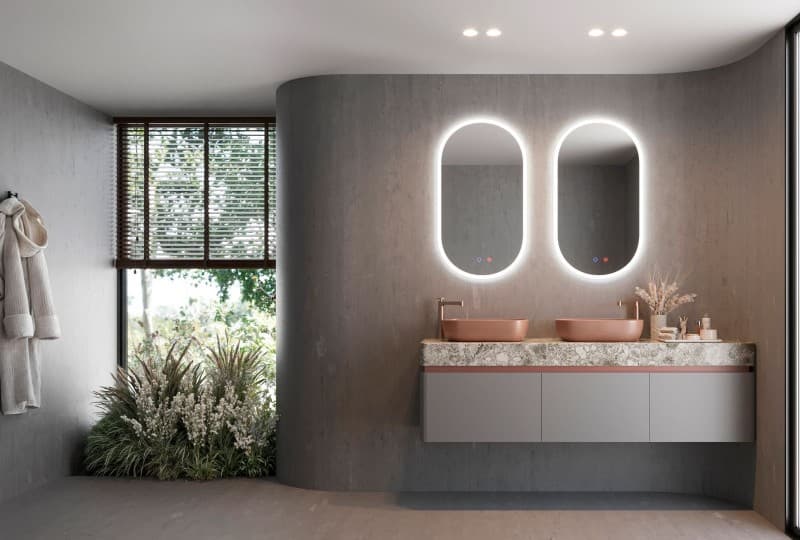 Καθρέπτης μπάνιου με Led Imex Canada CANA030/90 50x90cm - 2