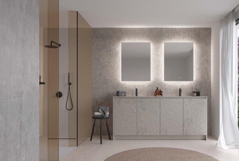 Καθρέπτης μπάνιου με Led Imex Italia ITAL007/60 80x60 cm - 2