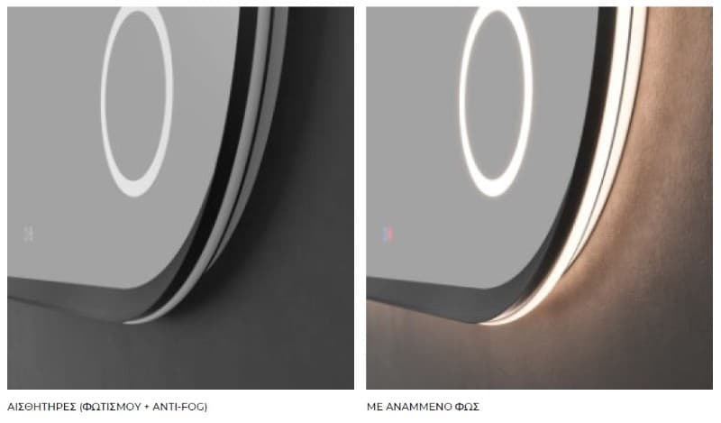 Καθρέπτης μπάνιου με Led Imex Rimini RIMI040/120NG Ματ Μαύρο120x60cm - 3