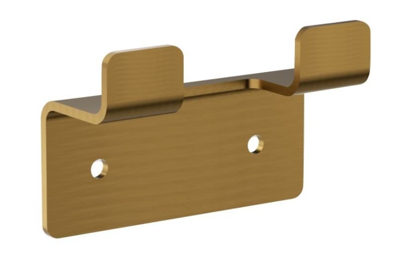 Άγκιστρο Διπλό Imex Form CAF008-01/OC Ματ Χρυσό PVD 6,5x4,3cm