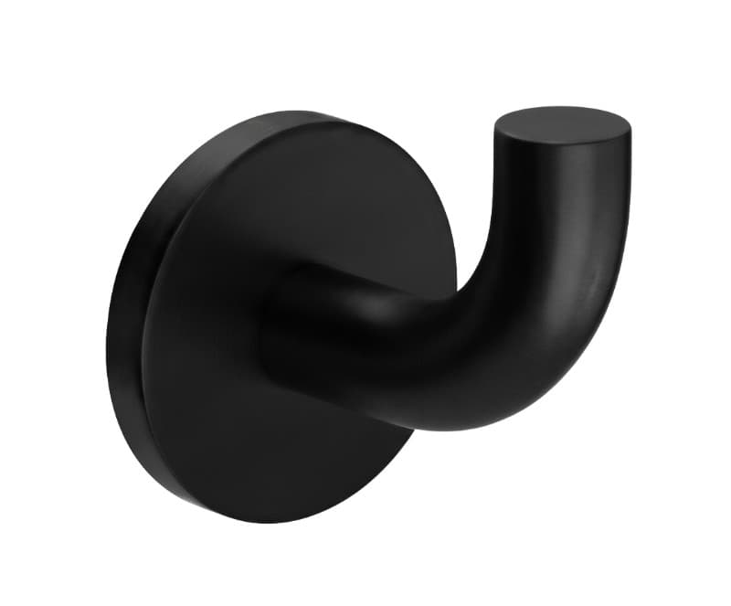 Άγκιστρο μονό Imex Pure CAP005-01/NG Ματ Μαύρο Φ4,5x5,3cm