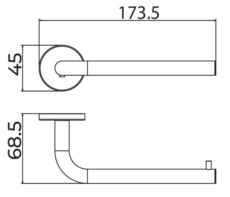 Χαρτοθήκη Imex Pure CAP005-08/OC Ματ Χρυσό PVD 17,3x6,8x4,5cm - 2