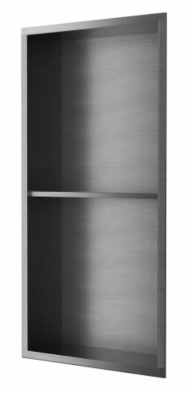 Εσοχή τοίχου με ράφι Imex Artic HOR003/BGM Black Gun Metal PVD 33x63x10cm