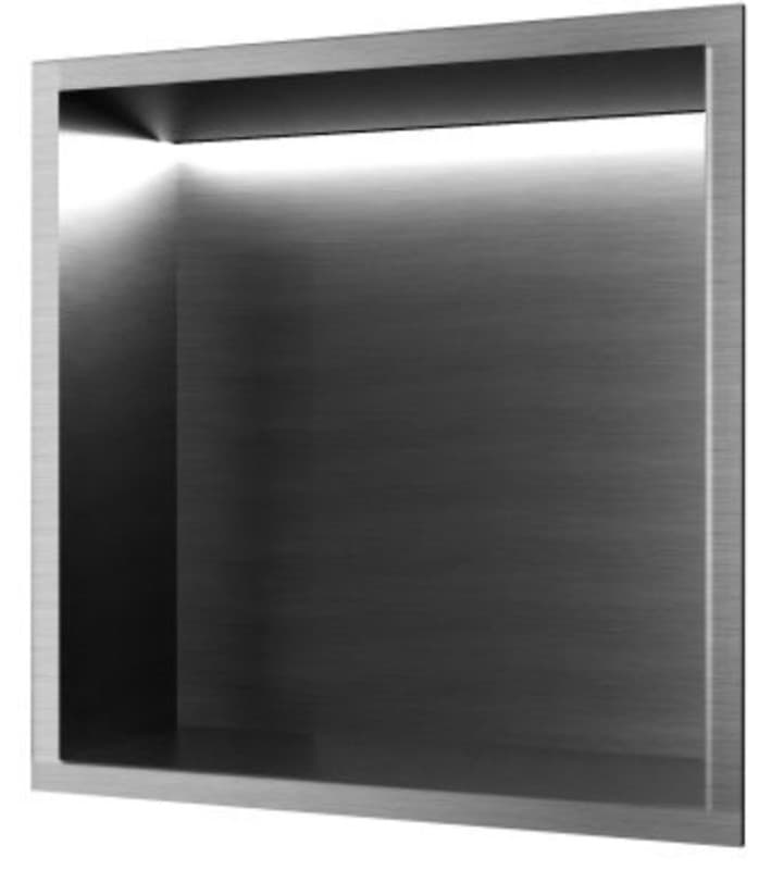 Εσοχή τοίχου µε φως LED (άνω πλευρά) Imex Indic HOR004/BGM Black Gun Metal PVD 33x33x10cm