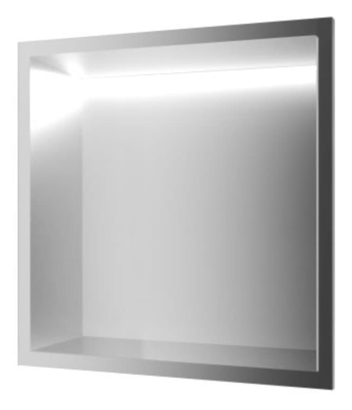 Εσοχή τοίχου µε φως LED (άνω πλευρά) Imex Indic HOR004/NQ Ματ Νίκελ 33x33x10cm