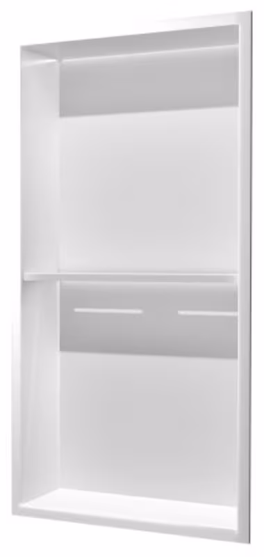 Εσοχή τοίχου µε ραφι και φως LED (άνω πλευρά) Imex Marshall HOR006/BL Ματ Λευκό 33x63x10cm