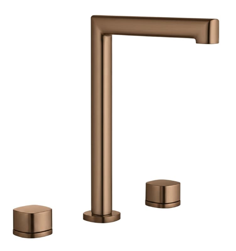 Μπαταρία Νιπτήρος Imex Toscana BAT064/ORC Ματ Rose Gold / Χαλκός PVD (3 οπών)