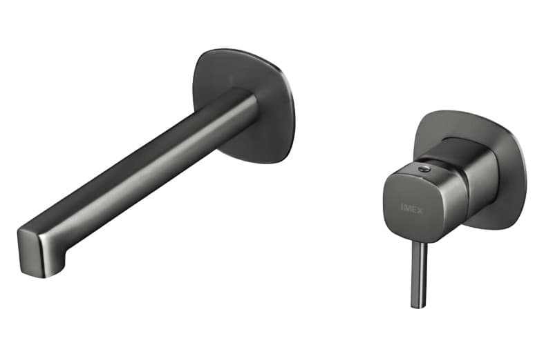 Μπαταρία Νιπτήρος Εντοιχισμού Imex Toscana GLT064/BGM Black Gun Metal PVD