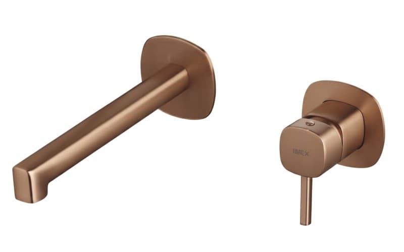 Μπαταρία Νιπτήρος Εντοιχισμού Imex Toscana GLT064/ORC Ματ Rose Gold / Χαλκός PVD