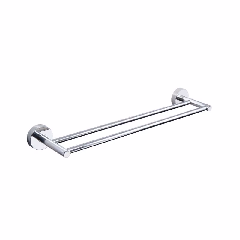 Πετσετοκρεμάστρα διπλή Karag Uno 1252 Χρώμιο 50×11,5cm