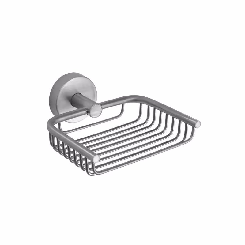 Σαπουνοθήκη Επιτοίχια Karag Uno 130399 Inox Σατινέ 13x14x5,5cm