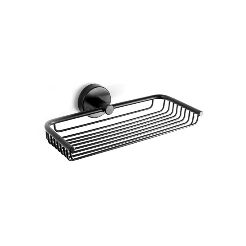 Σαπουνοθήκη Επιτοίχια Karag Uno 130455 Ματ Μαύρο 23x14x5,5cm