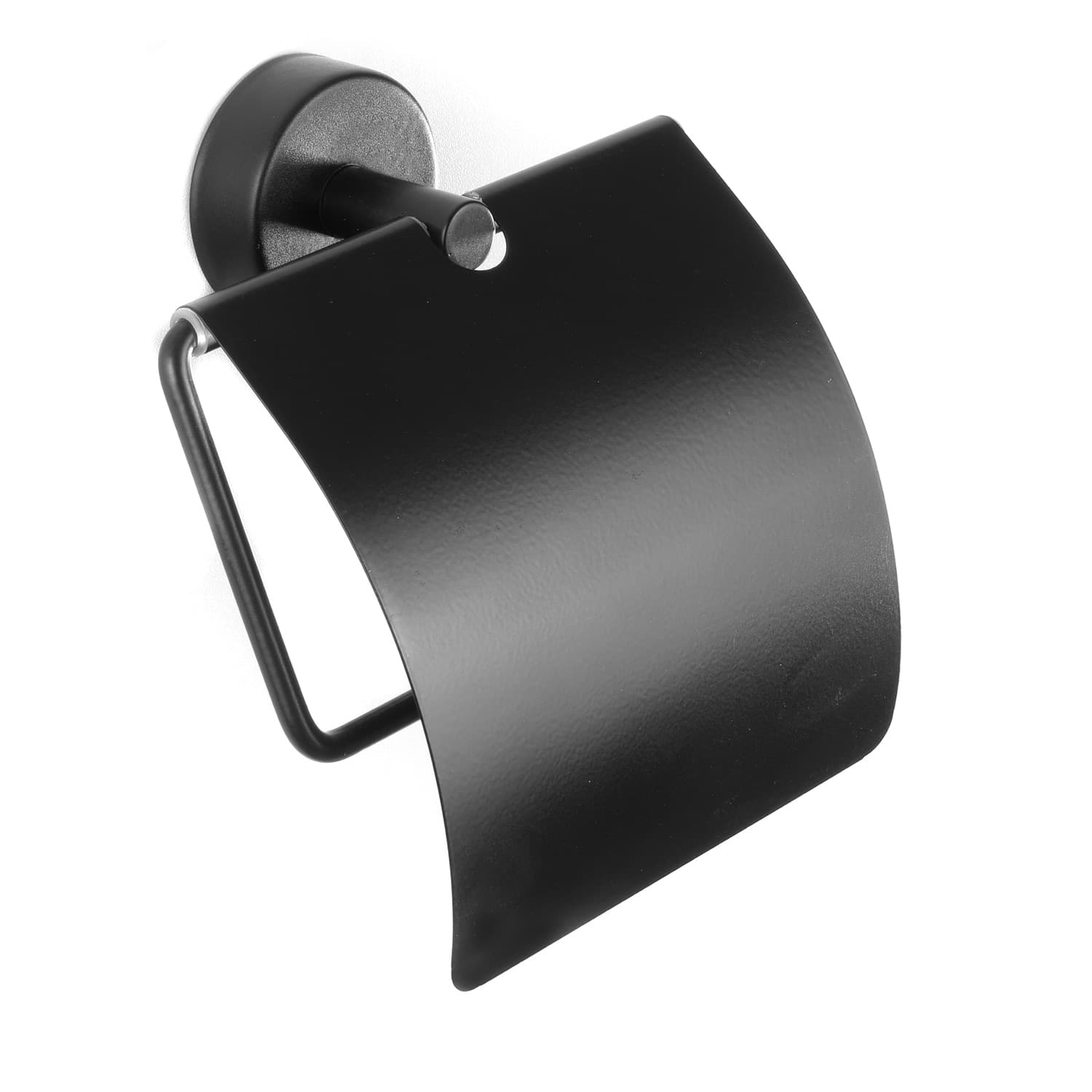 Χαρτοθήκη με καπάκι Karag Moderno 240355 Ματ Μαύρο 12×14×5cm